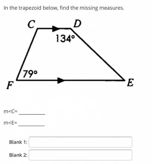 In the trapezoid below, find the missing measures