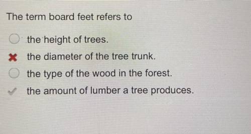 Measuring and Monitoring the Forest
Quiz
The term board feet refers to: