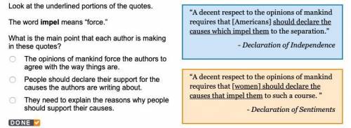 What is the main point that each author is making in these quotes?

The opinions of mankind force