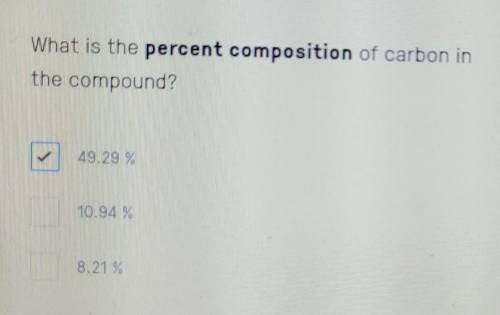 What is the percent composition of carbon in the compound ?