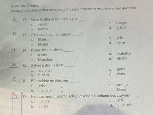 Please help! I know my current answers are not correct but I have no idea what the actual correct a
