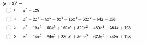 I need help with the question (x+2)7=
