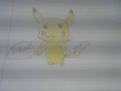 My pokemon Drawings. anybody got tips for drawing pokemon(Mainly Pikachu)