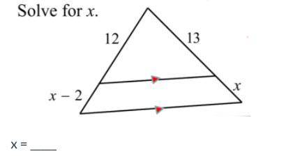 PLEASE HELP FAST
Solve for X