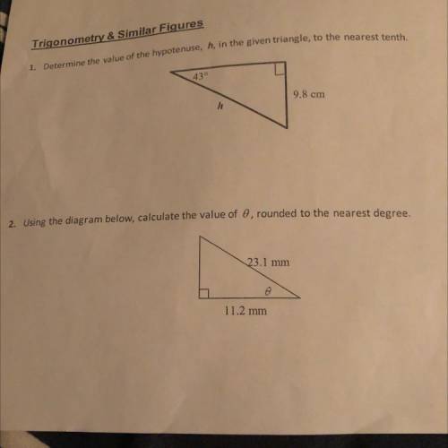 Please help answering question 1&2
