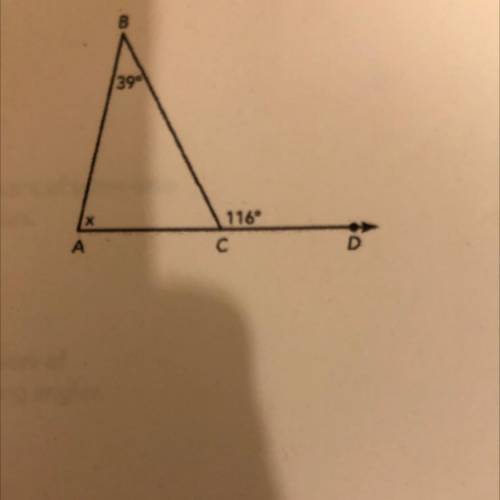 Determine measure of angle a