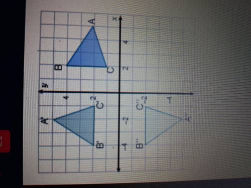 Which rule describes the composition of transformations that maps triangle ABC to ABC? (Second p