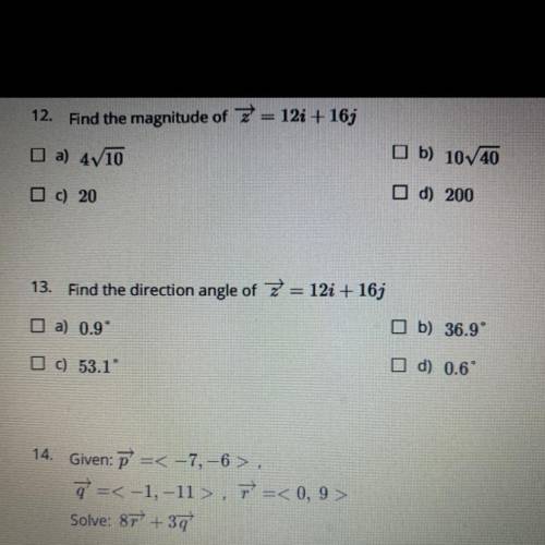 Can someone help me with 12. and 13.