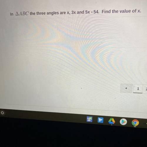 Help me find the value of x