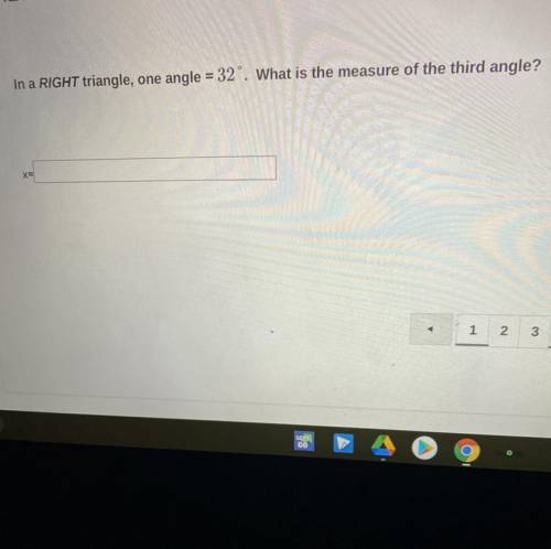 What is the measure of the third angle