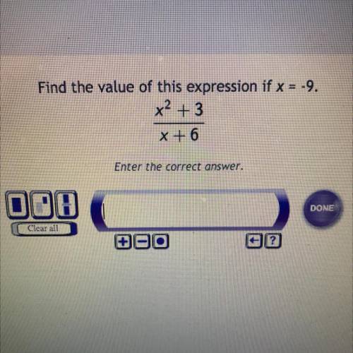 Find the value of this expression if x=-9.