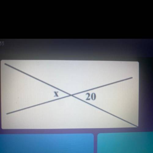 What is the missing angle. Find x