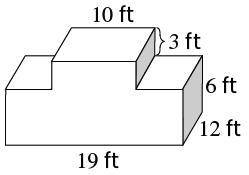 I will branlily and give 50 points

This figure is made up of two rectangular prisms.
What is the