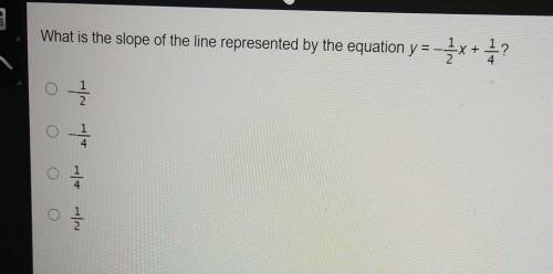 What is the slope of the line represented by the equation?