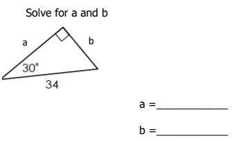Please solve for a and b