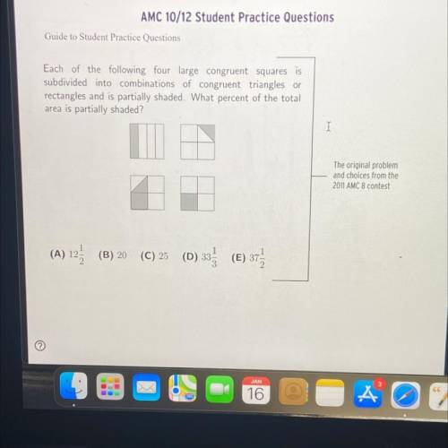 AMC 10/12 Student Practice Questions

Guide to Student Practice Questions
Each of the following fo