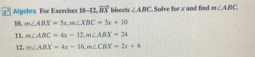 MzABX=5x, mzXBC =3x+10