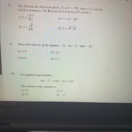 Can you help me with the 3 questions
