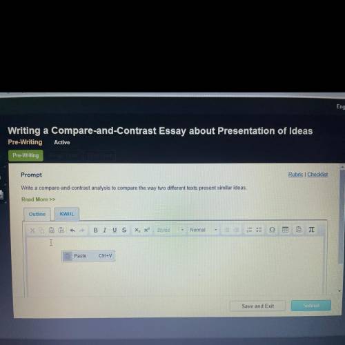 Writing a Compare-and-Contrast Essay about Presentation of Ideas

 
Pre-Writing
Active
Pre-Writing