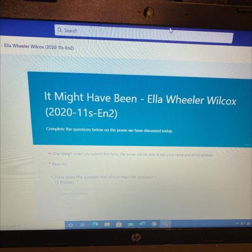 How does the speaker feel about their life choices in it might have been Ella wheeler