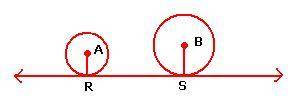 Complete the proof.

Given: RS↔
tangent to circle A and circle B at points R and S. 
Prove: AR¯ ∥