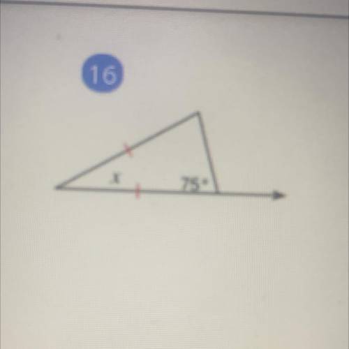 I need to solve for x