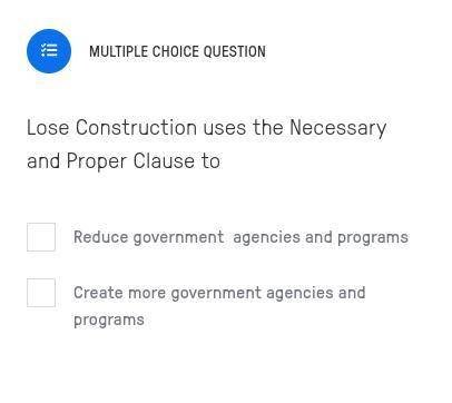 Lose Construction uses the Necessary and Proper Clause to