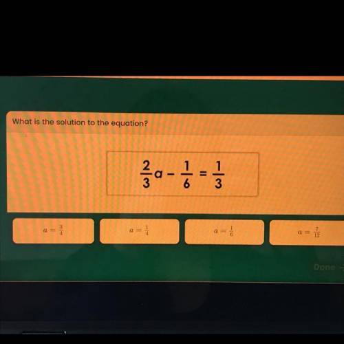 What would be the solution to the equation?