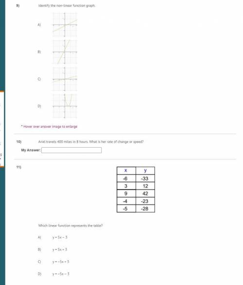 Need help with these math questions pls help me will mark brainiest.