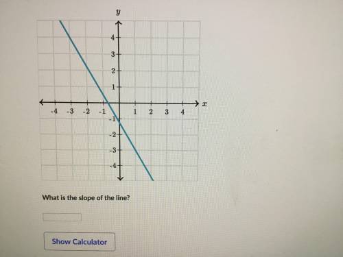 PLEASE EXPLAIN
What is the slope of the line?