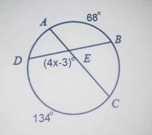 Given: Circle E. Find the measure of BEC.