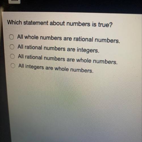 Which statement about numbers is true?