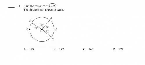 Find the measure of CDE