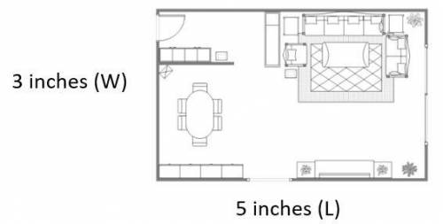 WILL GIVE BRAINLIEST PLS HELP

A drawing of a room is shown
The actual room is 18 feet wide. What