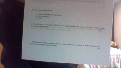 Does anyone know the answer for all these problems