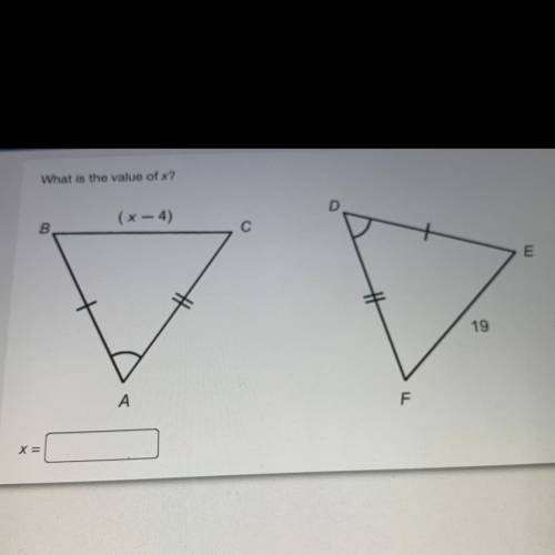 What is the value of X?
PLEASE HELP