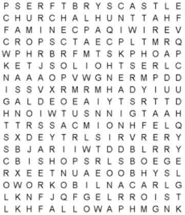 (WORD SEARCH) Find the word tail