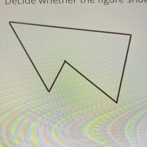 Decide whether the figure shown is a polygon?