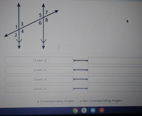 Help Me! Asap! Which of the following pairs of angles in the figure are corrensponding angles?