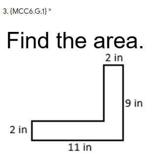 Will give brainliest for correct answer! Find the area:

The options are: ~42 sq in~36 sq in~24 sq