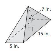 Find the volume of the pyramid. Explain how you got your answer!!