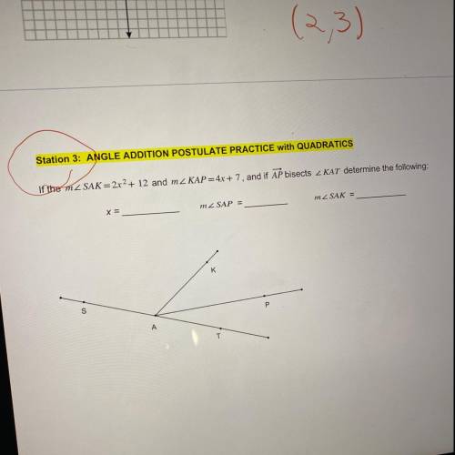 Need help with unit one geometry problem! Thanks in advance.