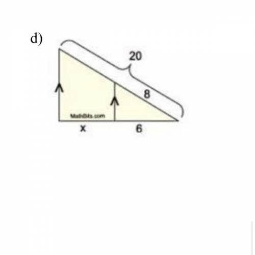 Help me .
Solve for the unknown variable for the following similar shapes.