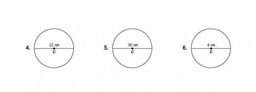 For questions 1 – 6, find the area of the circle to the nearest hundredth.
Any help appriciated!