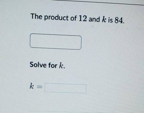 12 and k is 94 please help