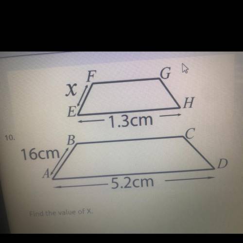 Please help me solve this for brainliest!!

Answer choices :
2.1 cm
5.46 cm
4 cm
8 cm