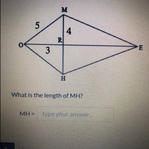 What is the length of MH?