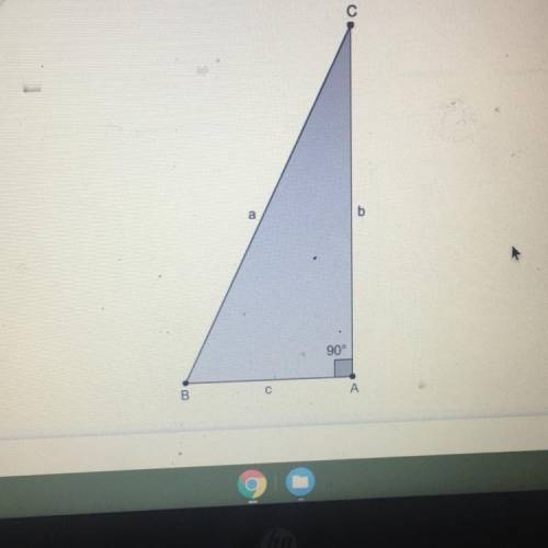 In this triangle, the product of sin B and tan C is
and the product of sin C and tan B is