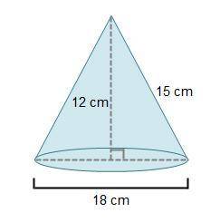 What is the surface area of the cone? (Use 3.14 for Pi and round to the nearest hundredth.)

A con