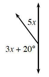 For the diagram below, set up an equation and solve for all missing variables, find x. Plz help
